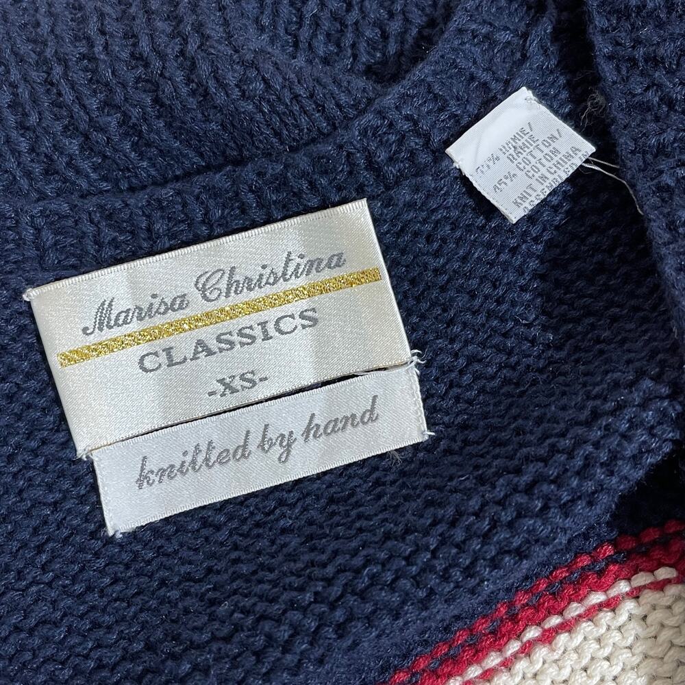 Vintage SZ S Marisa Christina Hand Knitted Sweater Vest - Picture 7 of 7